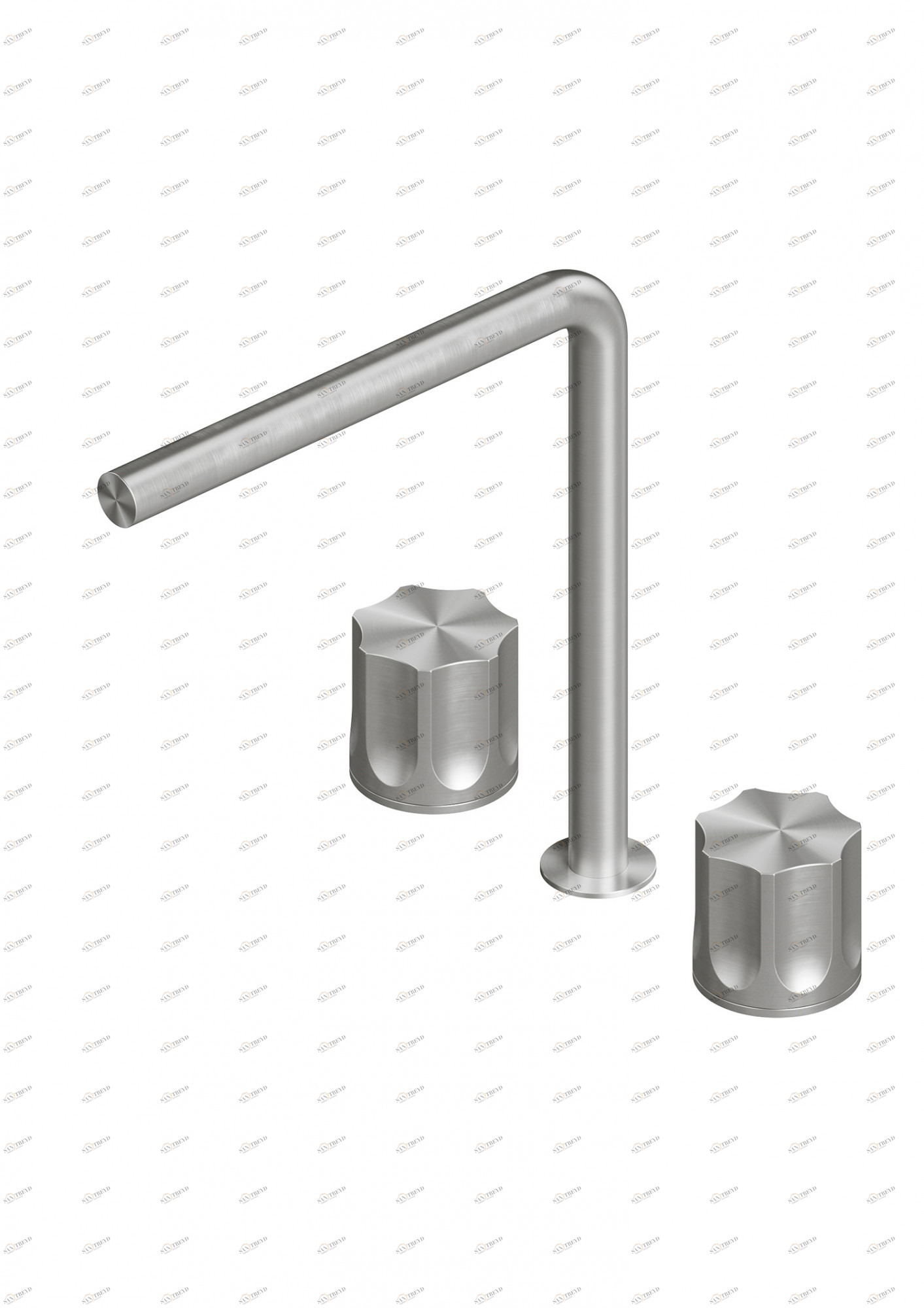 Modo. 17 08 V. Смеситель с тремя отверстиями Quadrodesign