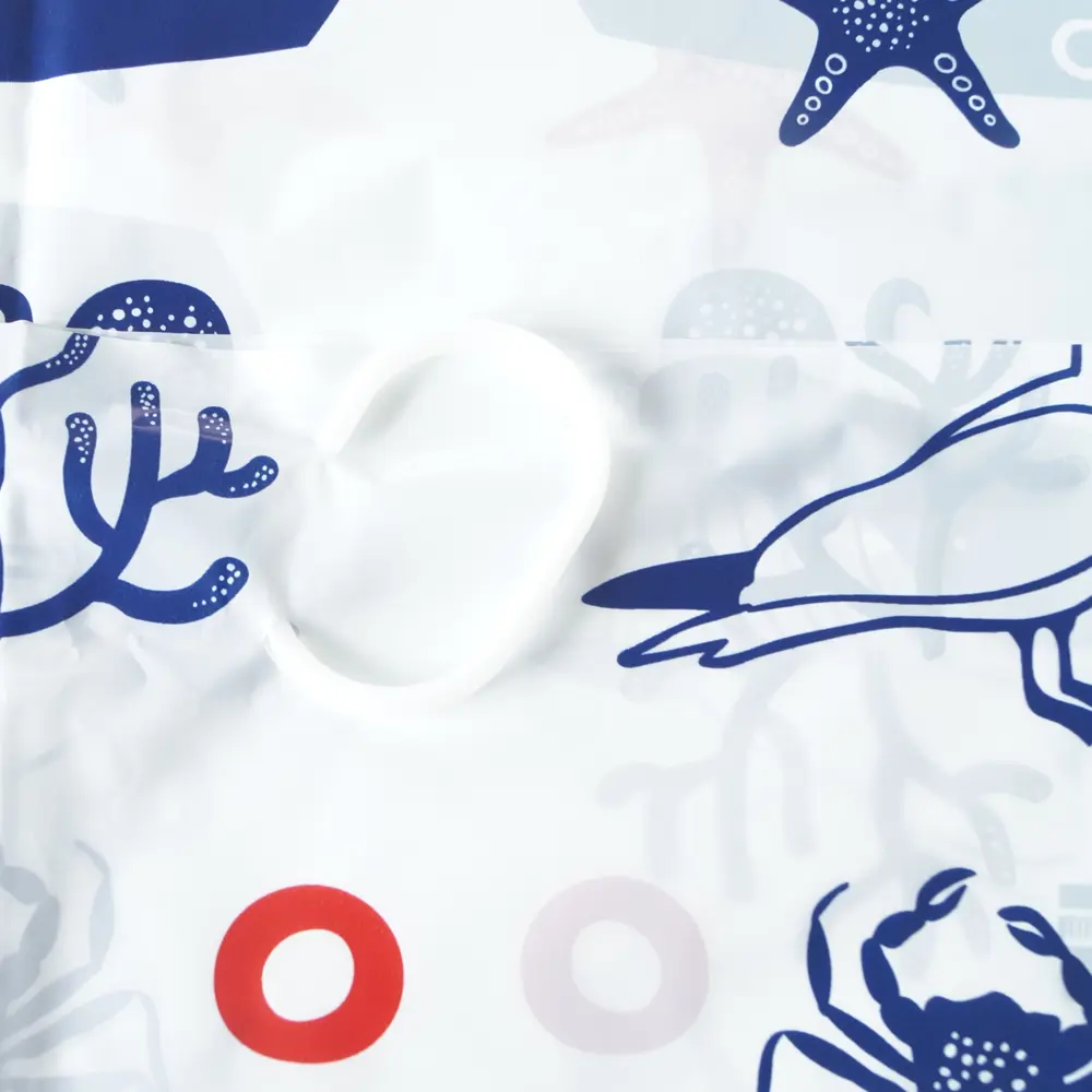 Штора для ванны Вилина Гавань с кольцами 180x180 см, полиэтилен, цвет белый Штора из полиэтилена STLM-2124816 - Вид №5