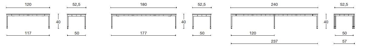 Модульная скамья из ткани со спинкой Diemme ARCH-00117888 - Вид №10