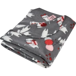 Плед Romantic 120x150 см флис цвет черный