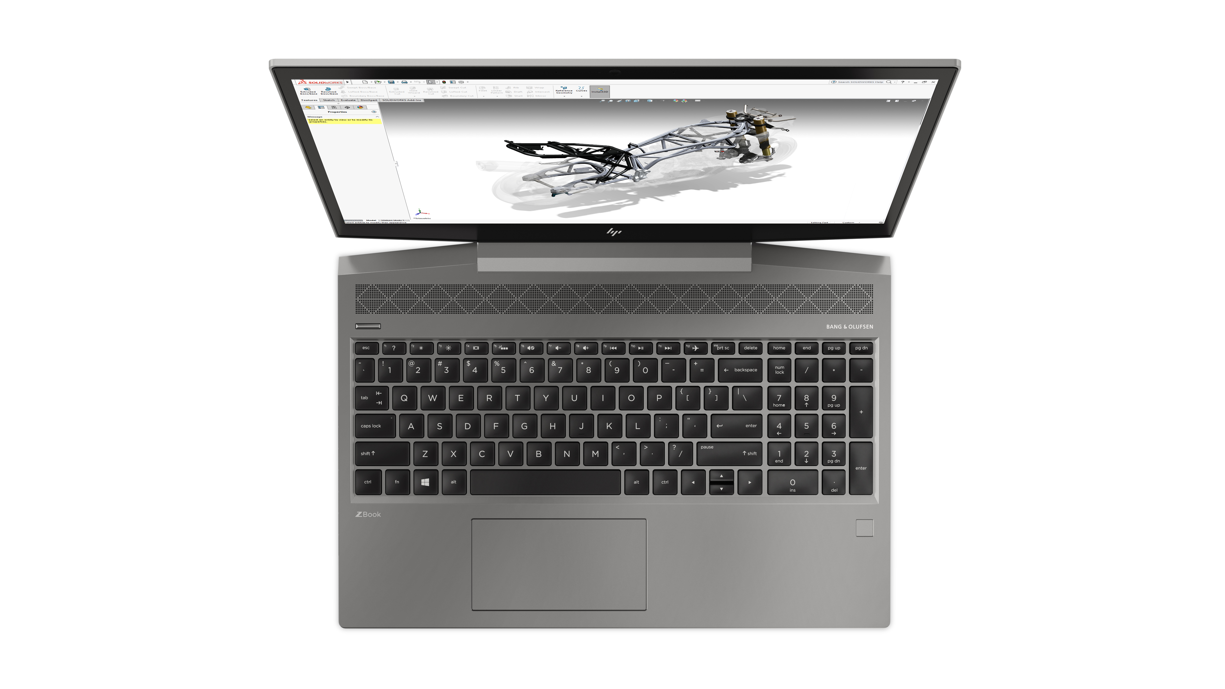 2ZC55EA#ACB zbook 15v g5 15.6"(1920x1080)/intel core i7 8750h(2.2ghz)/8192mb/256ssdgb/nodvd/ext:nvidia quadro p600/70whr/war 1y/2.16kg/silver/w10pro HP Santreyd  - Вид №2