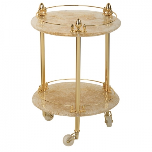 Столик на колесиках MIGLIORE Elizabetta ML.ELB-60.149.DO - золото  - Вид №1