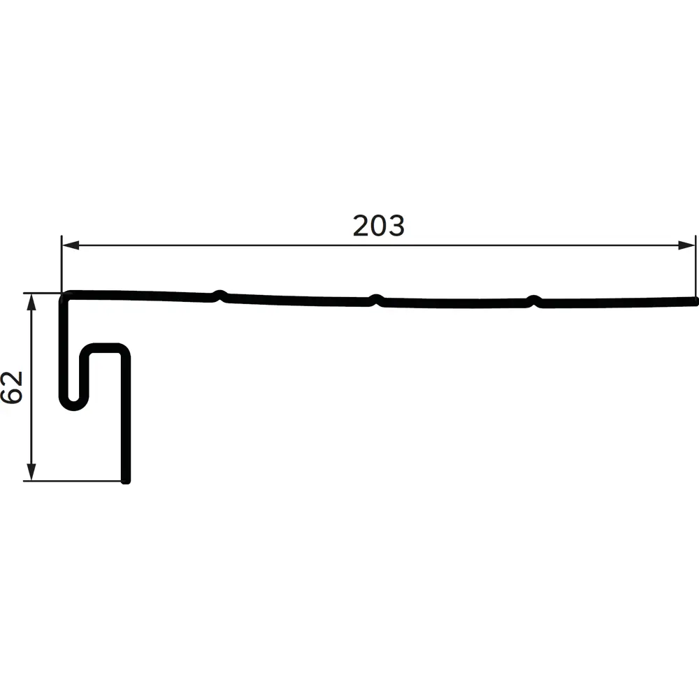 J-профиль фаска для фасадных панелей MONLID цвет белый 3 м STLM-2181932 - Вид №1