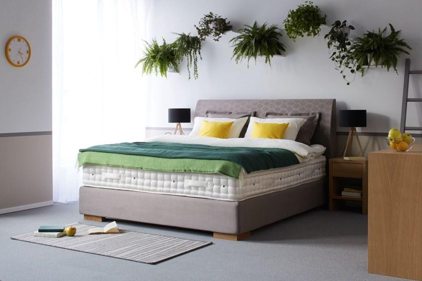 Heavens Двуспальная кровать из ткани с мягким изголовьем sun-id-1371995 - Вид №1