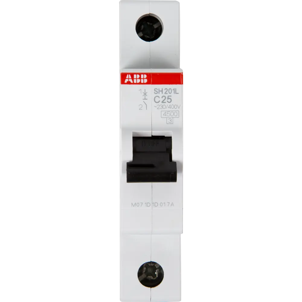 Автоматический выключатель ABB SH201L 1P C25 А 4.5 кА 2CDS241001R0254 STLM-2096384 - Вид №1