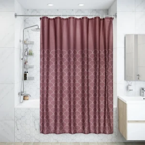 Штора для ванной Swensa Folly 180x200 см полиэстер цвет темно-коричневый