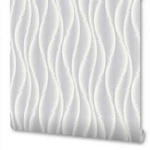 NEW AGE Tempo - Флизелиновые обои серые с геометрическим узором 89389764