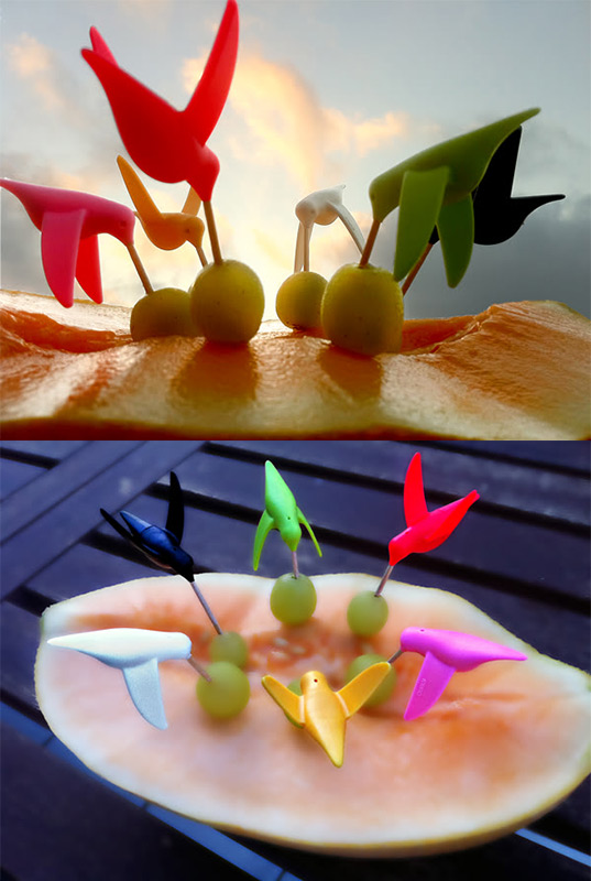 QL10103-MX-583 Набор для канапе humming bird 6 шт. Qualy  - Вид №2