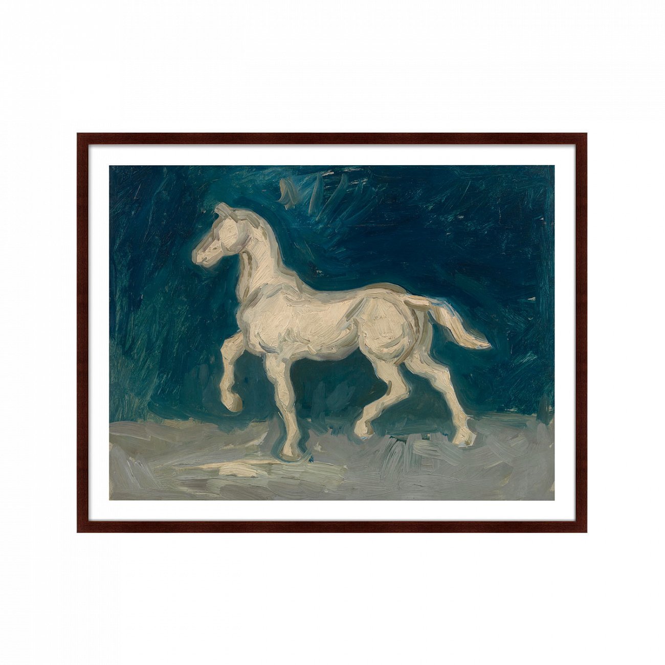 Картина в раме 130х102 см Horse, 1886г. КАРТИНЫ В КВАРТИРУ  264177 Бежевый;синий;разноцветный  - Вид №1