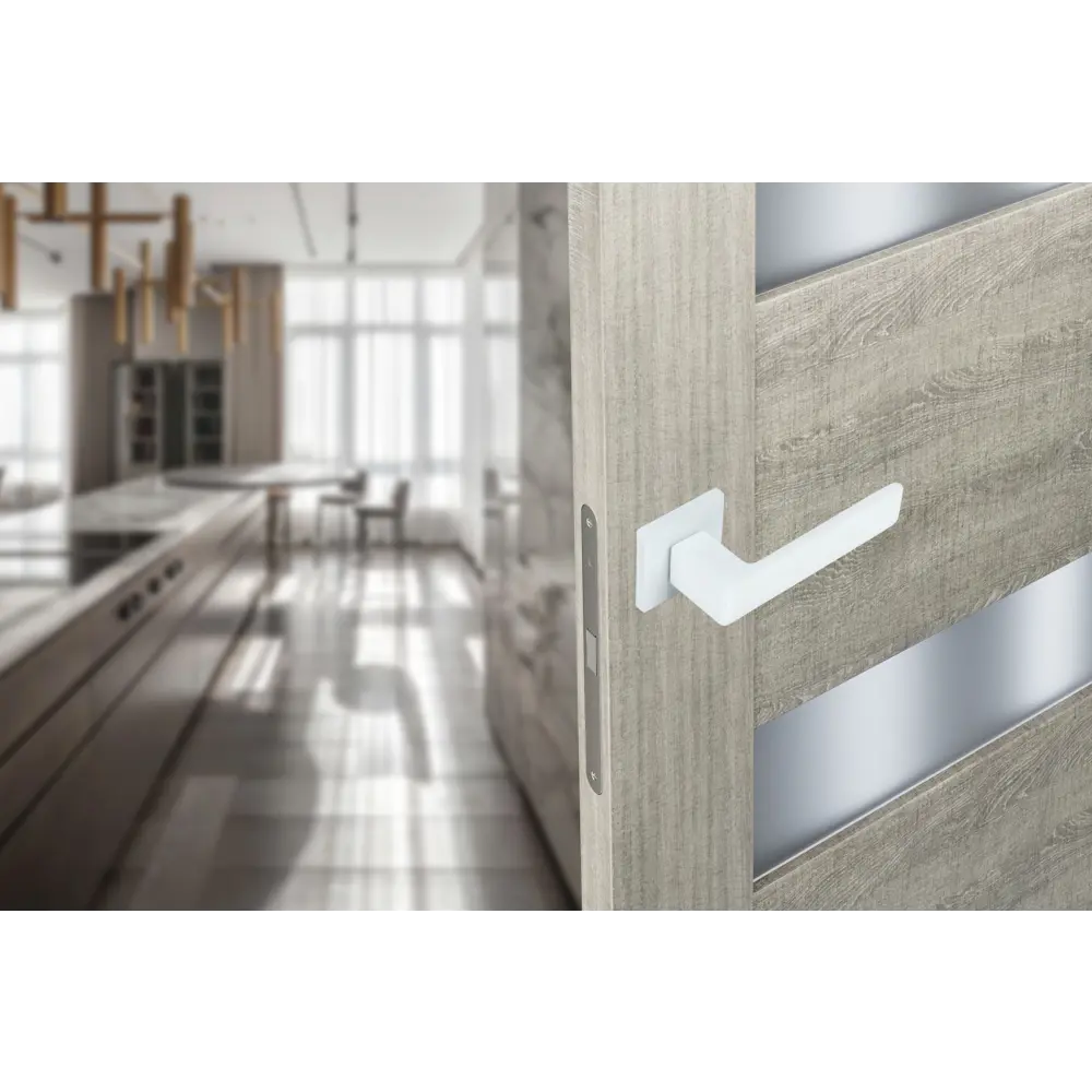 Дверные ручки EDSON EDS-179H-Q2 в белом цвете 85170513 STLM-0059409 - Вид №6