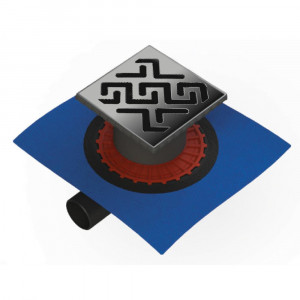 090364 Трап водосток ZENTRUM Antik 100х100  Berges ZENTRUM Antik