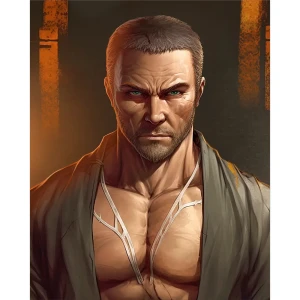 Канвас Постер-лайн Боец 40x50 см