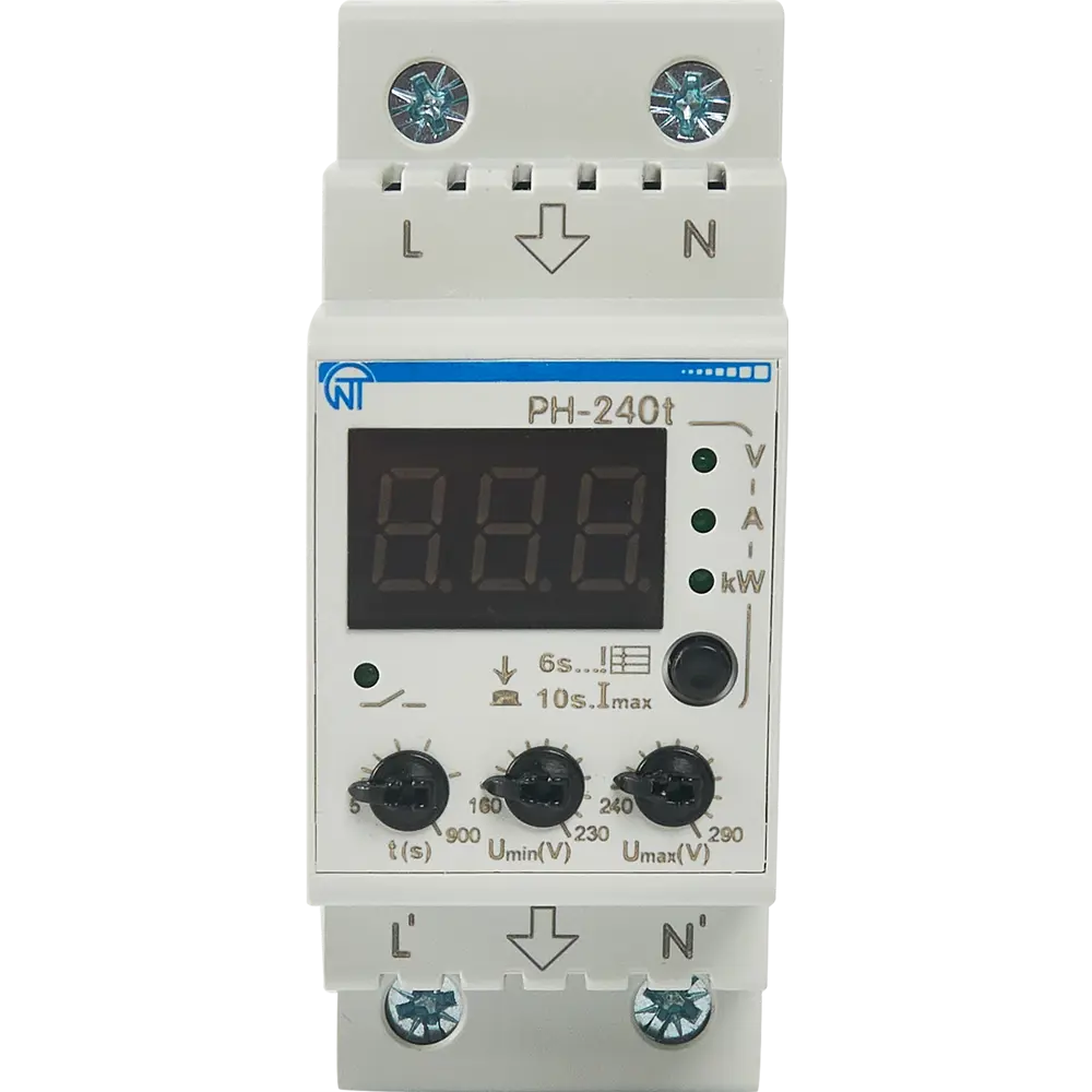 Реле контроля напряжения мультифункциональное РН-240Т НовАтек-Электро STLM-2120641 - Вид №1