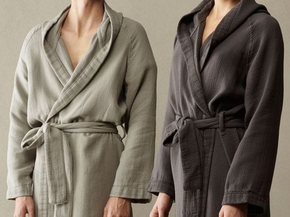 Двойной лицо мягкий хлопок кимоно халат Society Limonta KUR ARCH-00075632