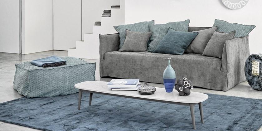 Gervasoni Мягкий диван со съемным чехлом в современном стиле 4-х местная ткань Ghost sun-id-1431634 - Вид №2