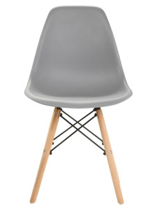 90567264 Стул 83х41х46 см полипропилен цвет светло-серый EAMES DSW STLM-0286358 LEON GROUP