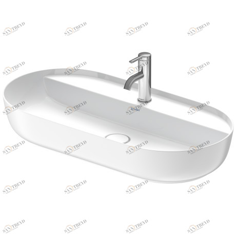 0380802300 Подвесная раковина настенная овальная Duravit Luv