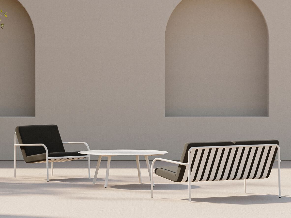 Стальной стул с порошковым покрытием с подлокотниками Metallbude DIEGO ARCH-00121641 - Вид №5