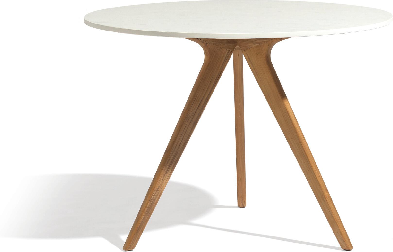 MNST984 Обеденный стол teak ⌀125см Manutti Torsa