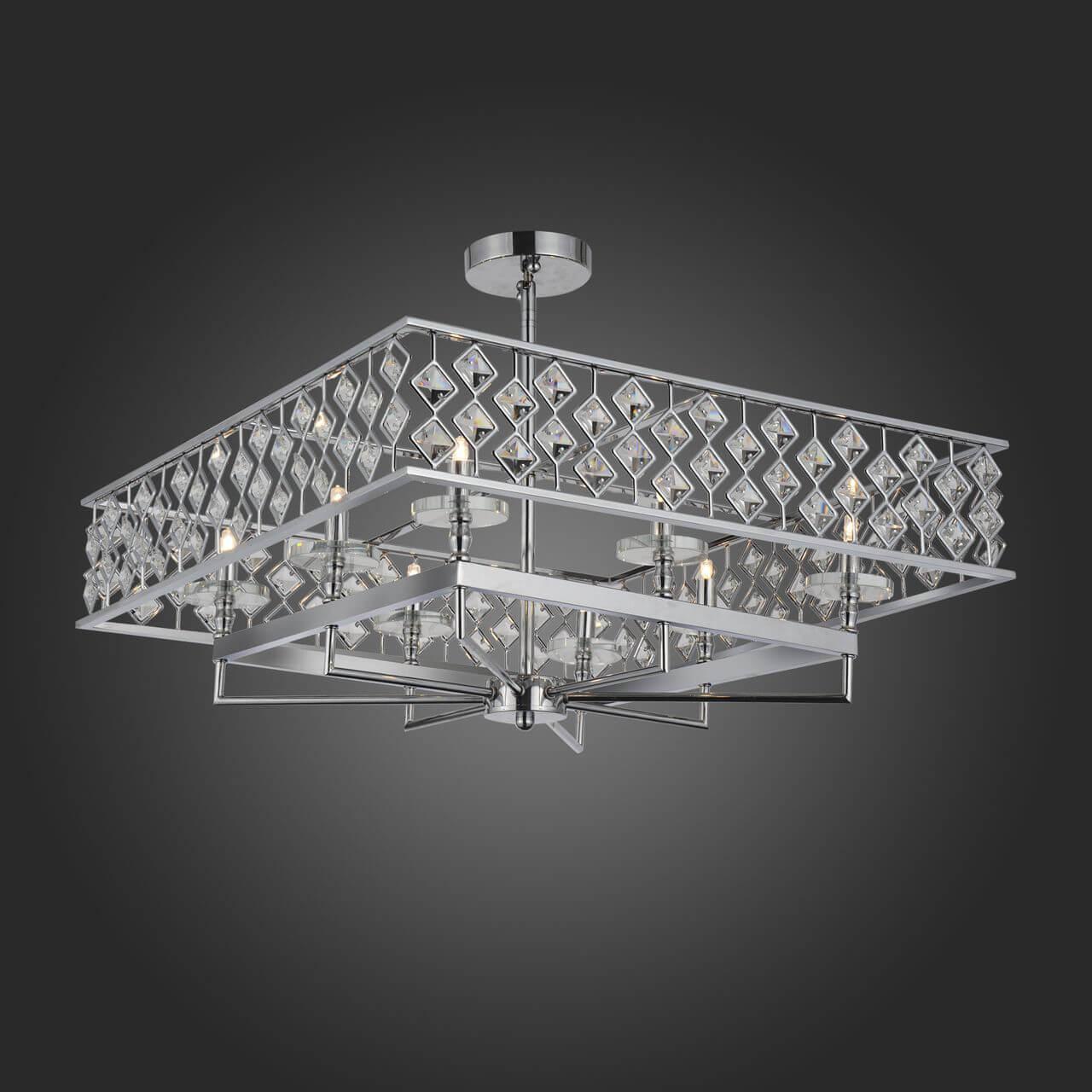 Потолочная светодиодная люстра ST Luce SL784.103.08 ST LUCE ДИЗАЙНЕРСКИЕ 328153 Хром;прозрачный  - Вид №1