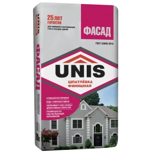 Шпатлевка цементная финишная Unis Фасад 20кг