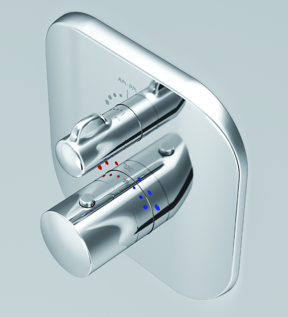 F3075600 cмеситель д/душа встраиваемый с термостатом хром шт. AM.PM Sensation - Вид №2