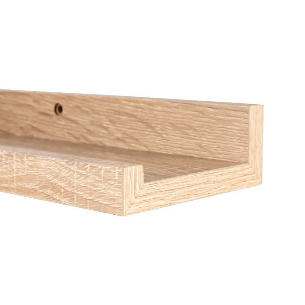 Настенная полка KONSENSA 60x10см со скрытым креплением МДФ цвет дуб STLM-2136030 - Вид №3