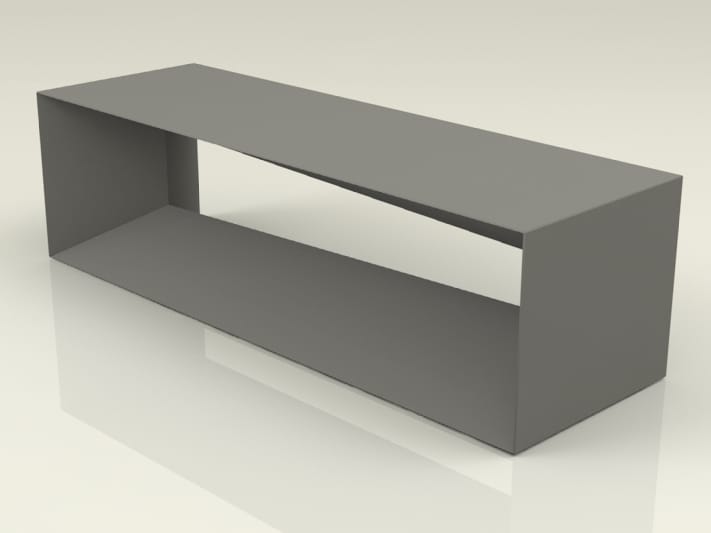 Оцинкованная стальная скамья без спинки Viscio Urban Design LAMY ARCH-00017178