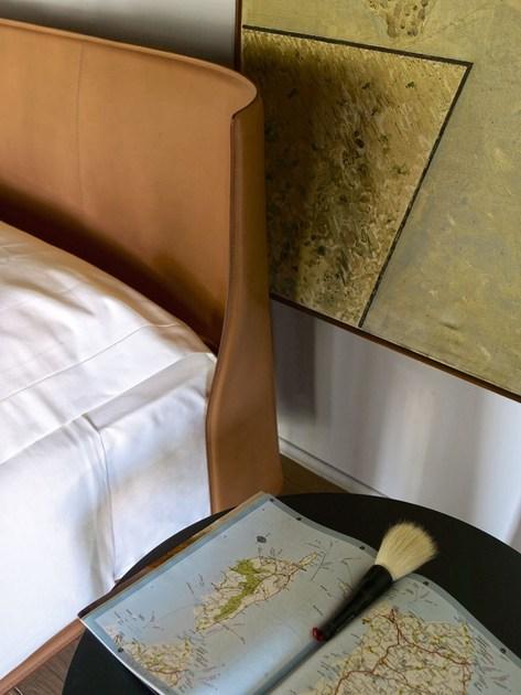 B&B Italia Двуспальная кровать из кожи с мягким изголовьем Alys sun-id-1484912 - Вид №4