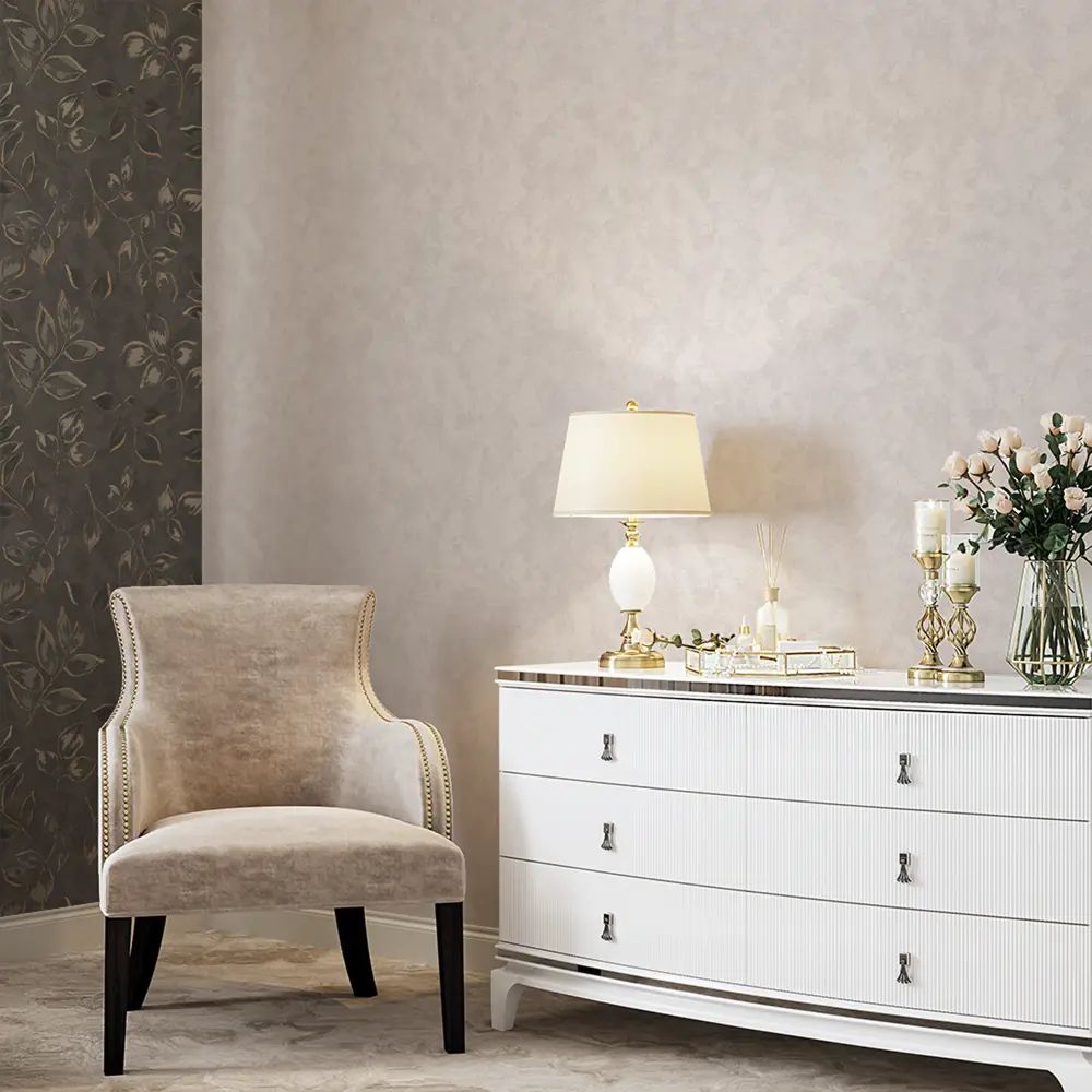 Обои Palitra Planet Diana: бежевые флизелиновые для элегантного интерьера 89344605 STLM-0819317 - Вид №3