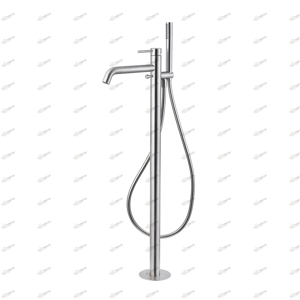 Напольная ванна со смесителем, переключателем и душевым набором. X-STEEL 316 NEWFORM Италия 69684EX