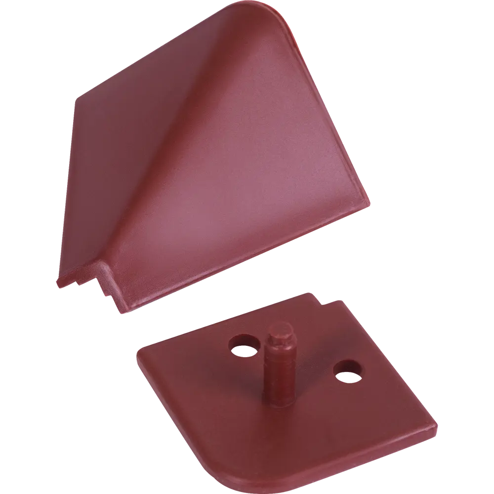 Заглушки к плинтусу ПВХ цвет коричневый 6 шт Santreyd STLM-2211251 - Вид №1