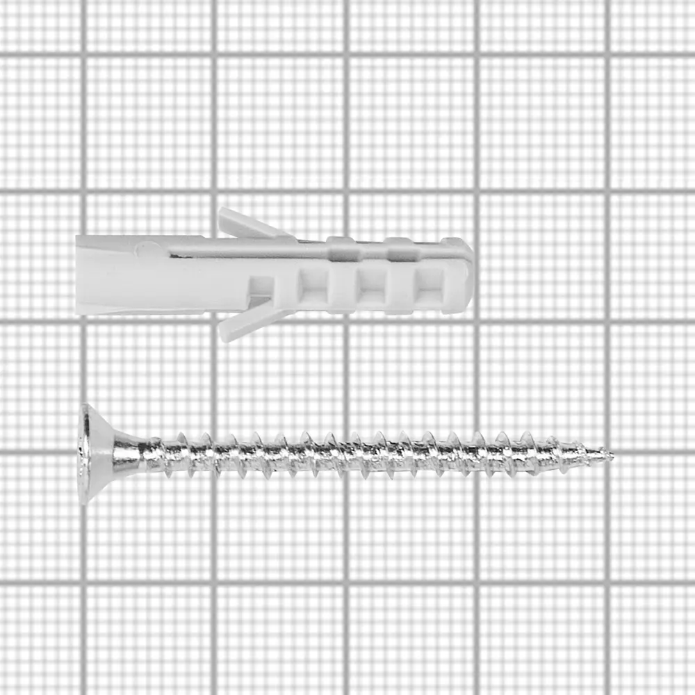 Дюбель потайной Standers PND 6х30 мм, с шурупом 4х40 мм, нейлон, 10 шт STLM-2058076 - Вид №2