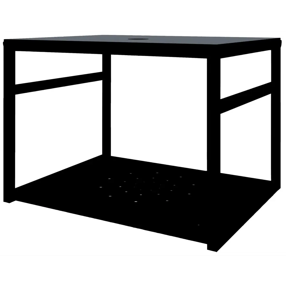 Полка для опоры Ferro 60 см стекло цвет чёрный Santreyd STLM-2162580