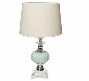 Лампа настольная Solo плафон бежевый Д33,В60 22-86946 GARDA DECOR ВАЗА 066555 Бежевый;бирюзовый;мятный