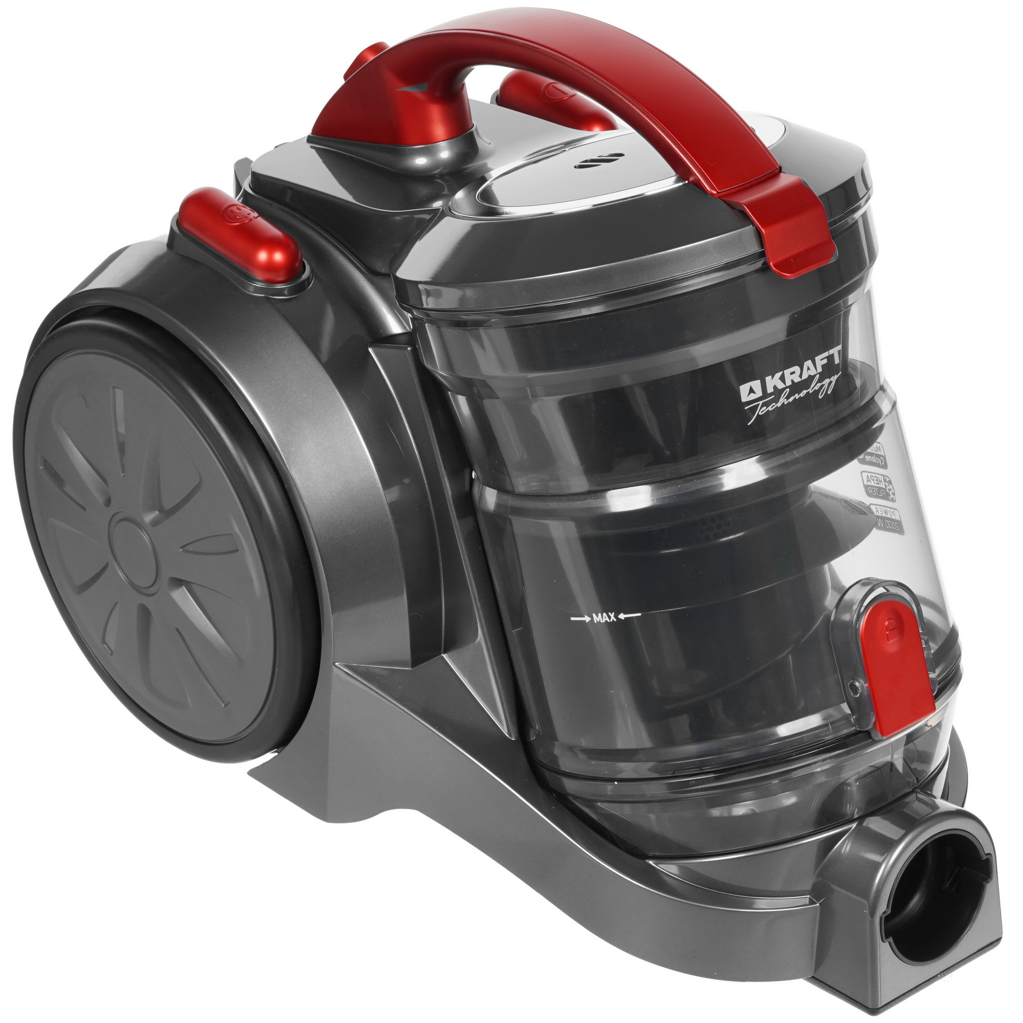8164546 Пылесос Kraft TCH-KVC 164 серый STDN-0023614