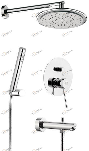 Remer Rubinetterie Смеситель для душа из хромированной латуни с душевой лейкой Minimal N 09 s03