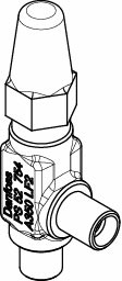 Danfoss SNV-ST — игольчатый запорные клапан SNV-ST Клапан запорный игол. 148B4772  - Вид №13
