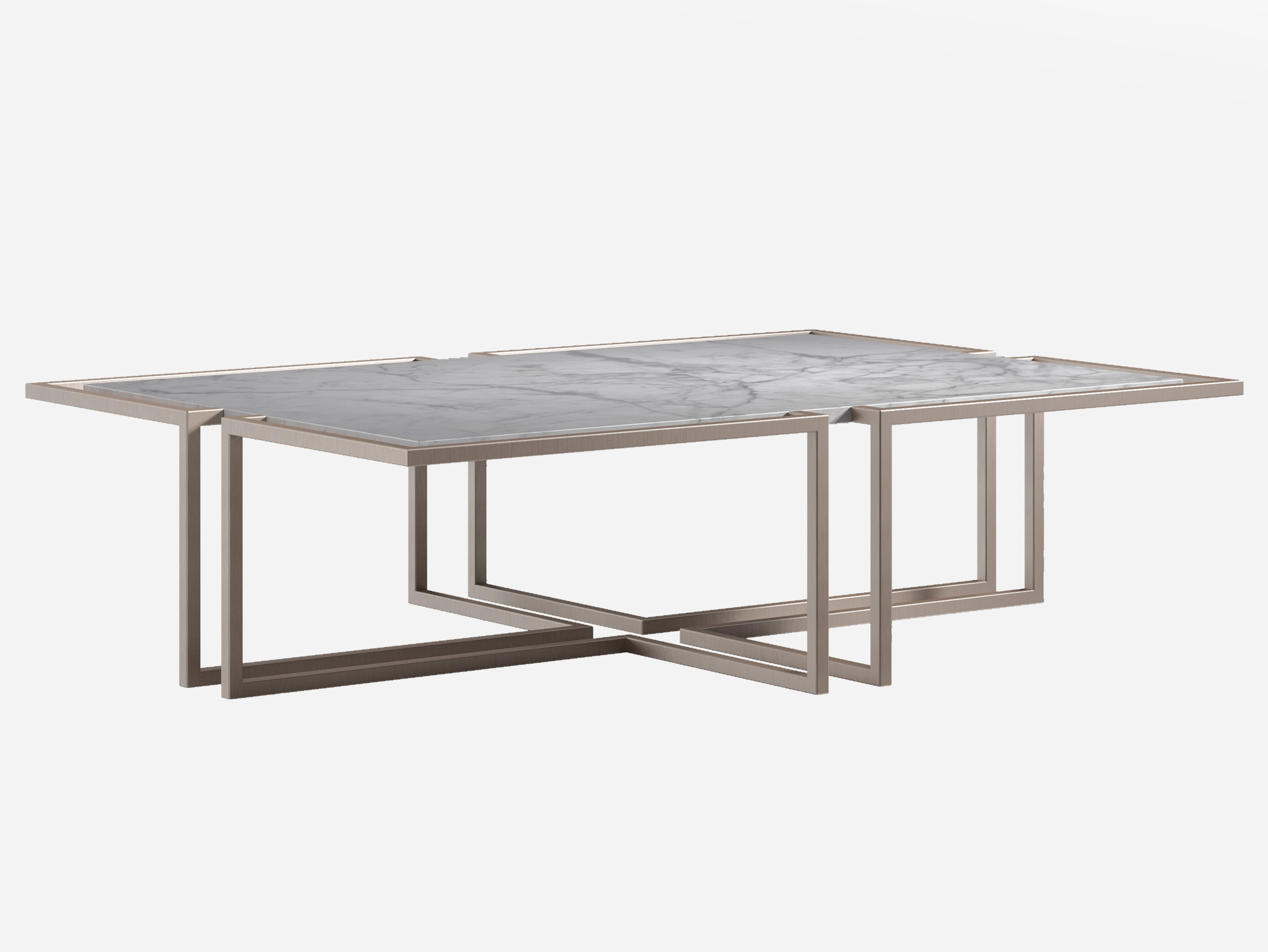 Низкий столик из каррарского мрамора и металла CPRN HOMOOD Cocoon ARCH-00056329