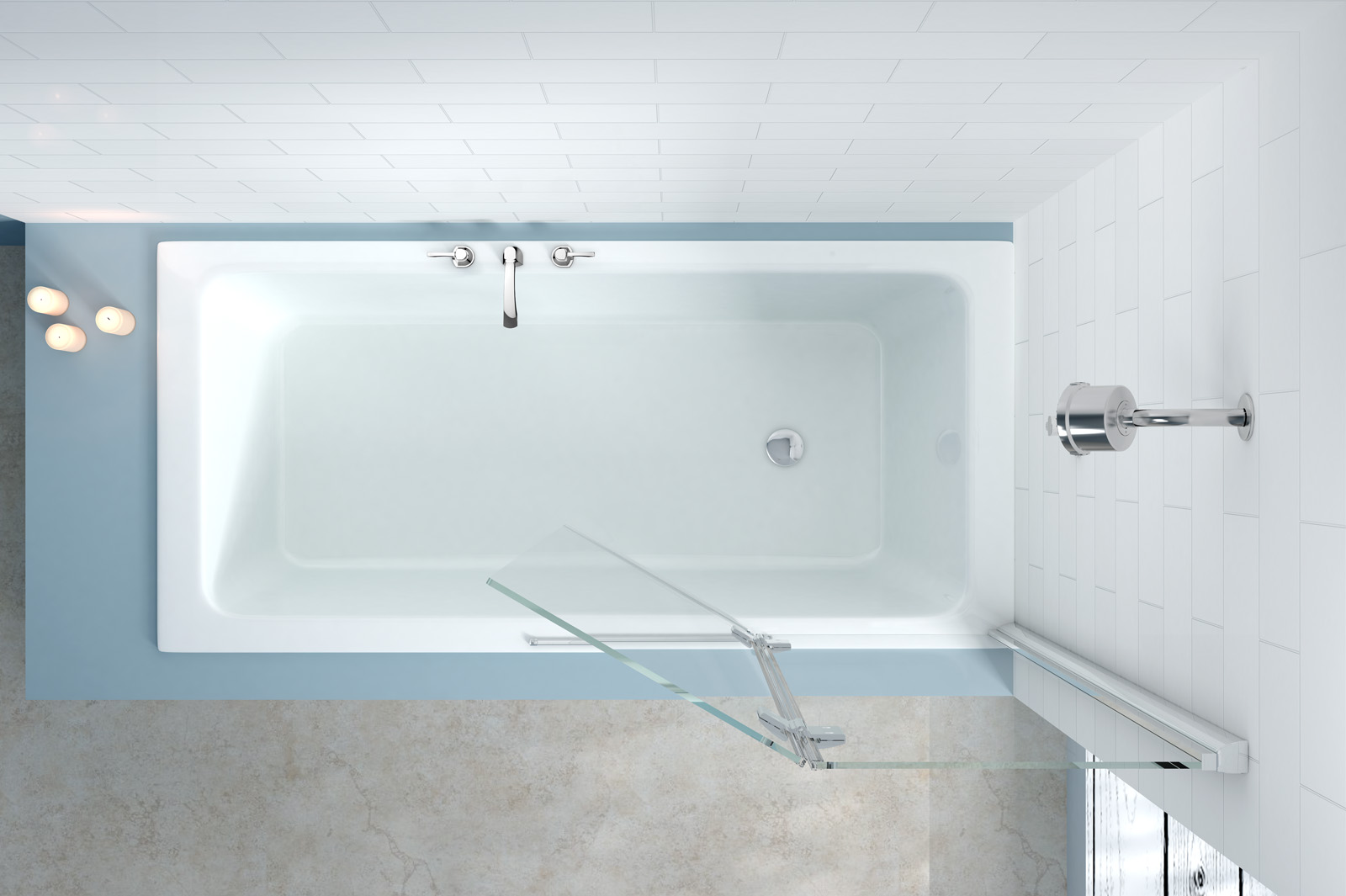 MB7R Душевое ограждения на борт вынны MERLYN Ирландия  - Вид №1