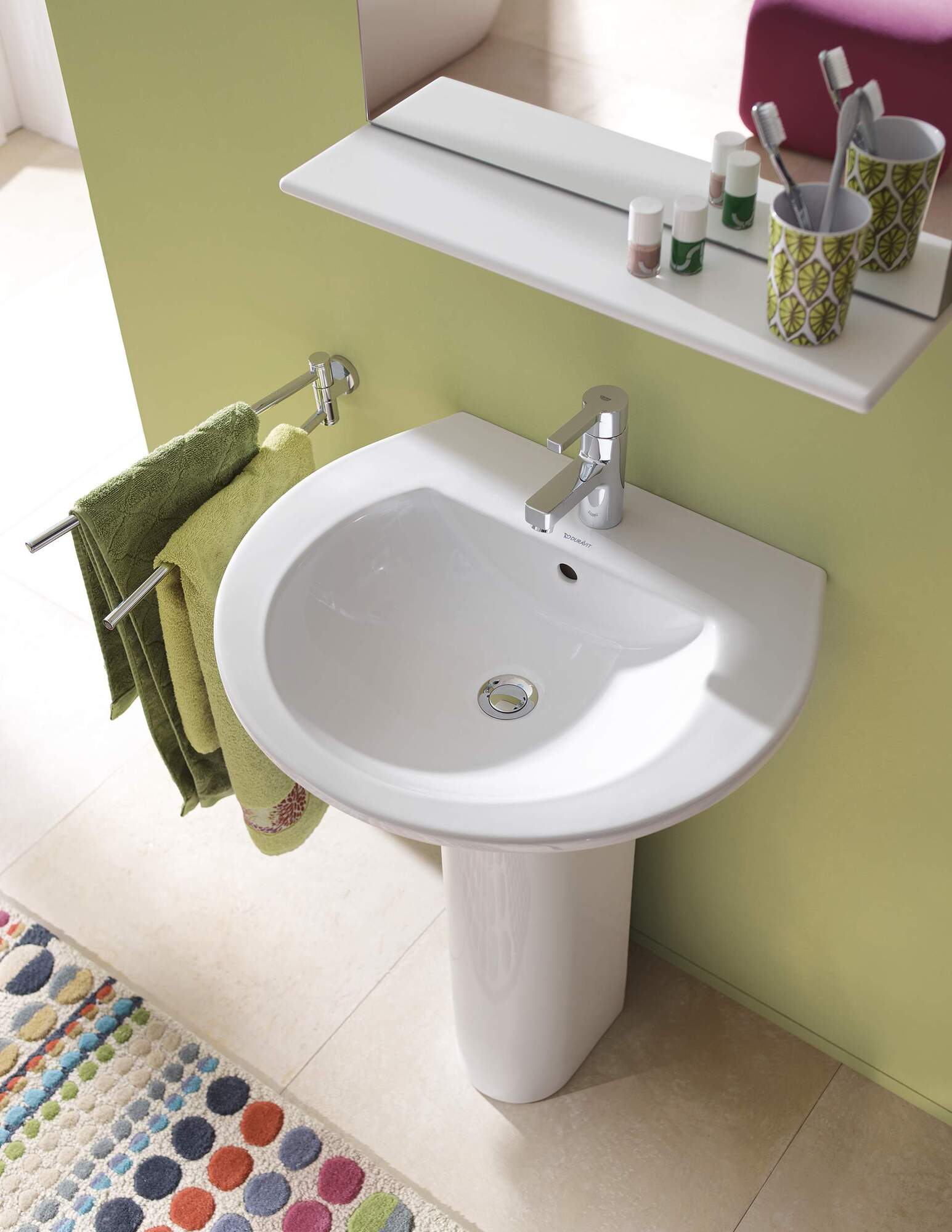 2621550000 Подвесная раковина настенная овальная Duravit Darling New - Вид №1
