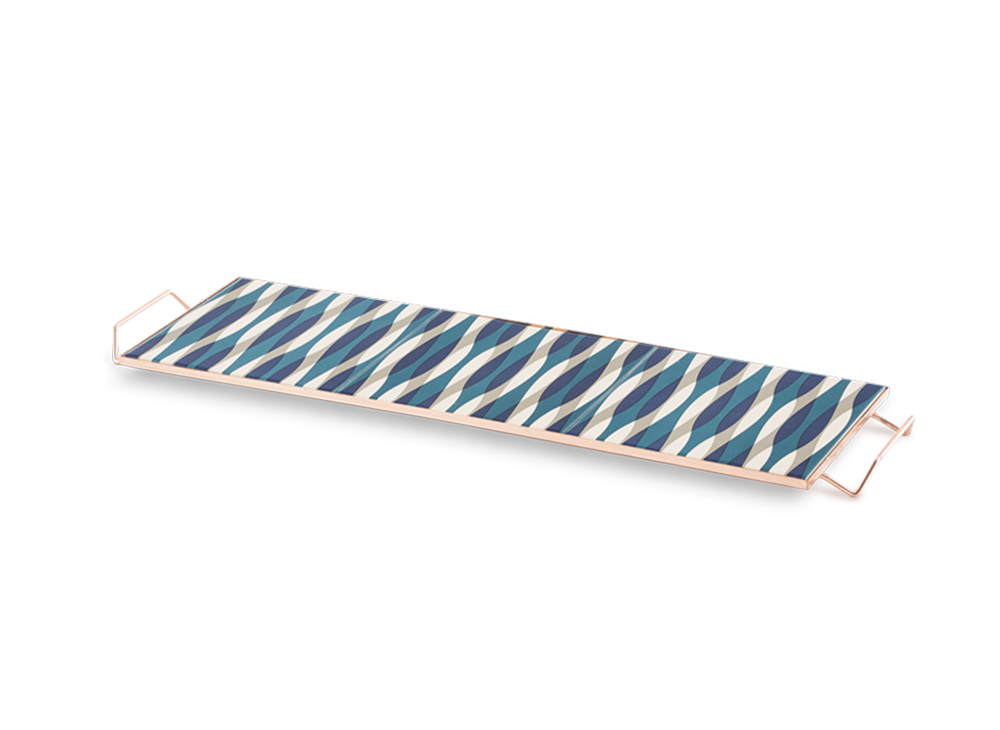 100564 Поднос прямоугольный Blue 60x20 GAN Mix & Match  - Вид №1