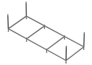 W30A-180-080W-R каркас для ванны акриловой A0 180х80 см AM.PM Sensation