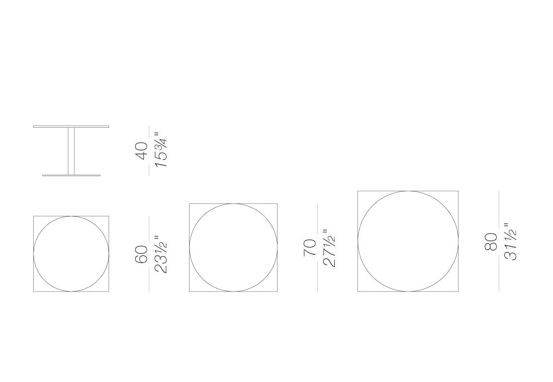 Круглый садовый столик Lapalma BRIO OUTDOOR ARCH-00048380 - Вид №3