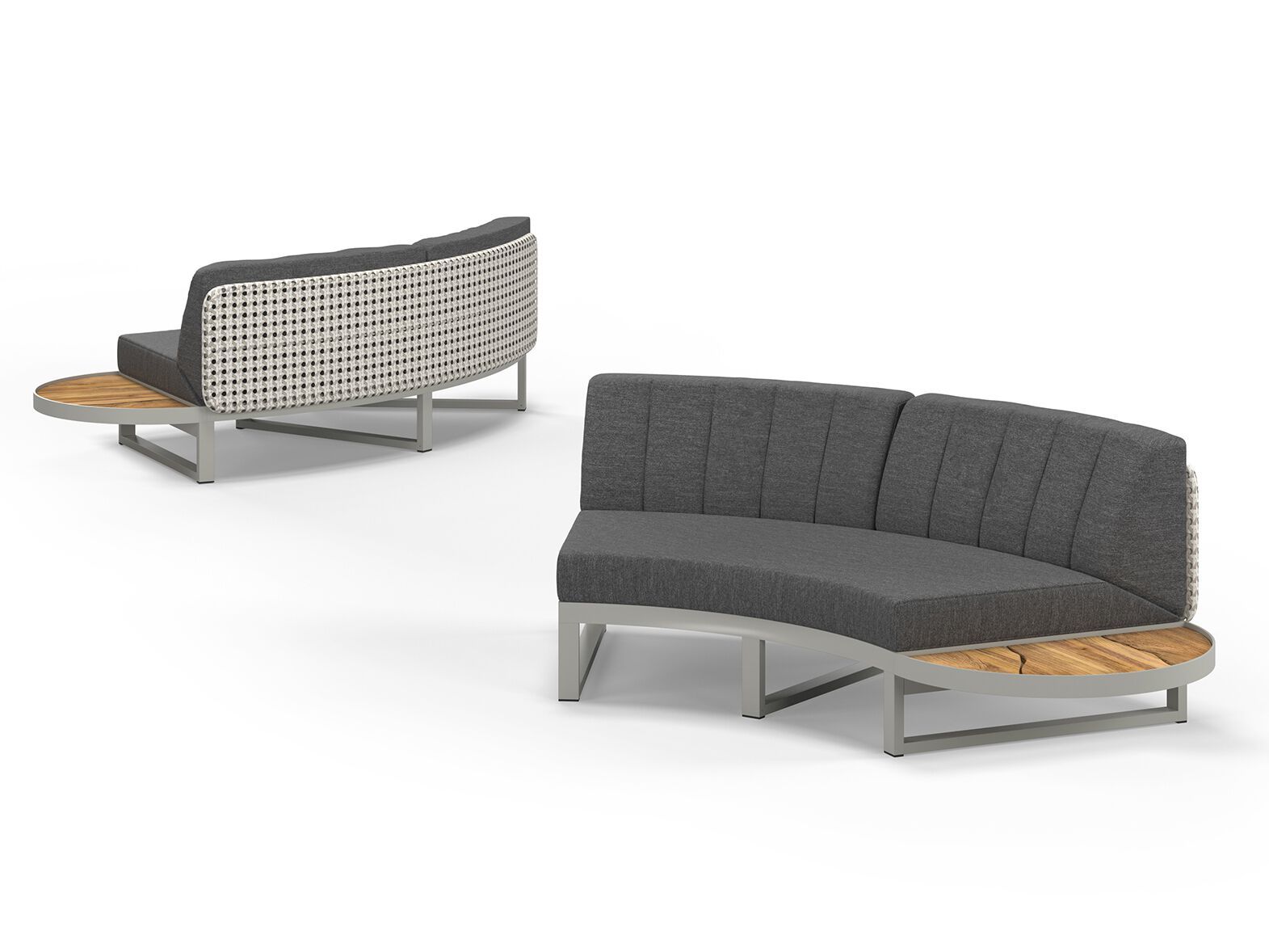 Модульный изогнутый садовый диван из ткани MAMAGREEN Munia ARCH-00125657 - Вид №3