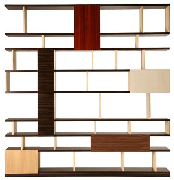 Morelato Открытый деревянный книжный шкаф Patchwork Art. 6292 - Вид №2