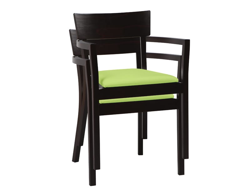 Деревянный мягкий штабелируемый стул TON ARCH-00089996 - Вид №5