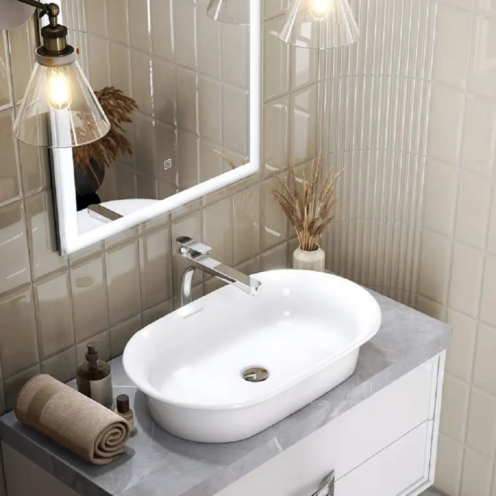 Плитка настенная Kerama Marazzi Бланше глянцевая 9.9x20 см 0.8 м² цвет бежевый STLM-2160471