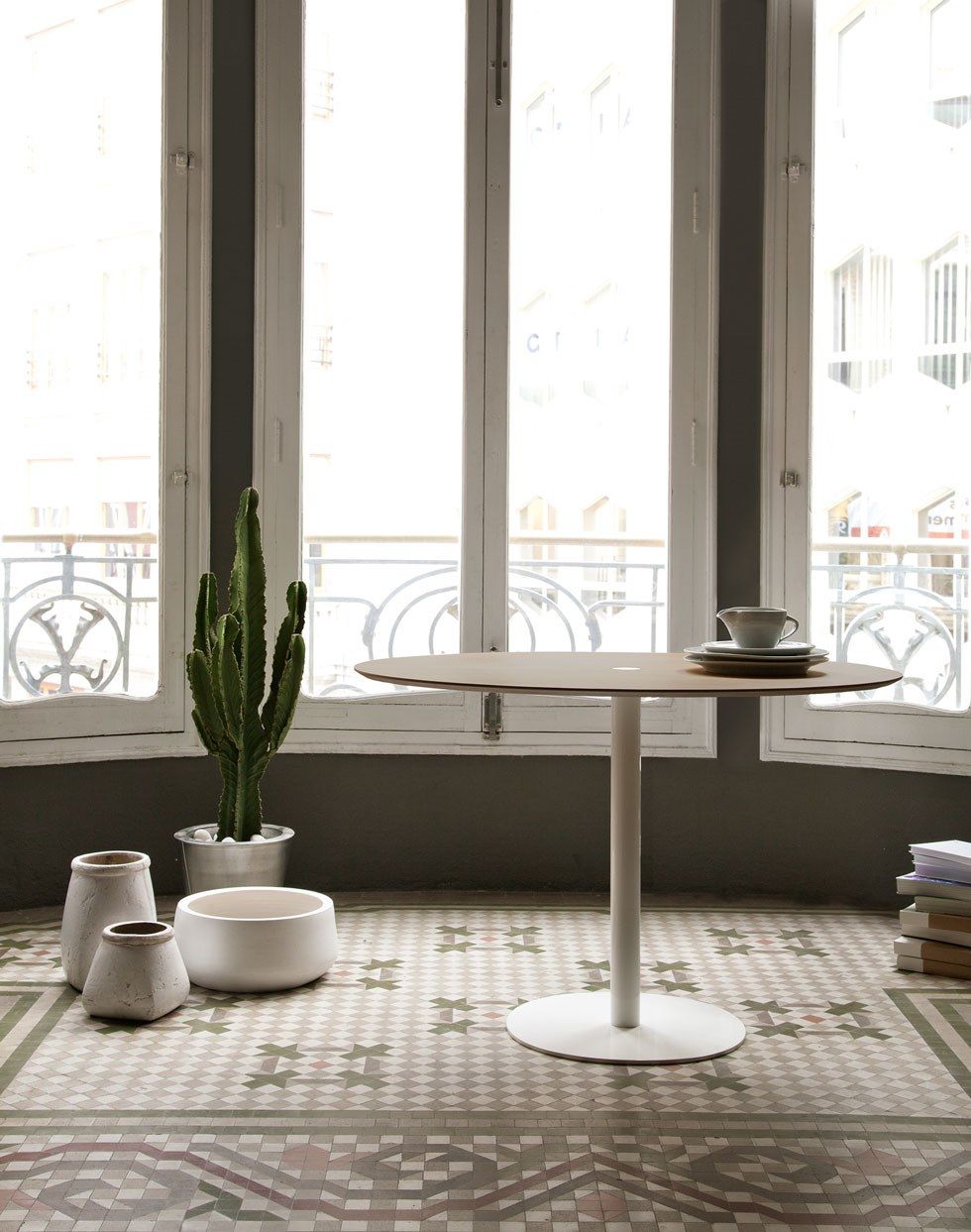 Круглый стол из стали и дерева Punt ядро ARCH-00138176 - Вид №7