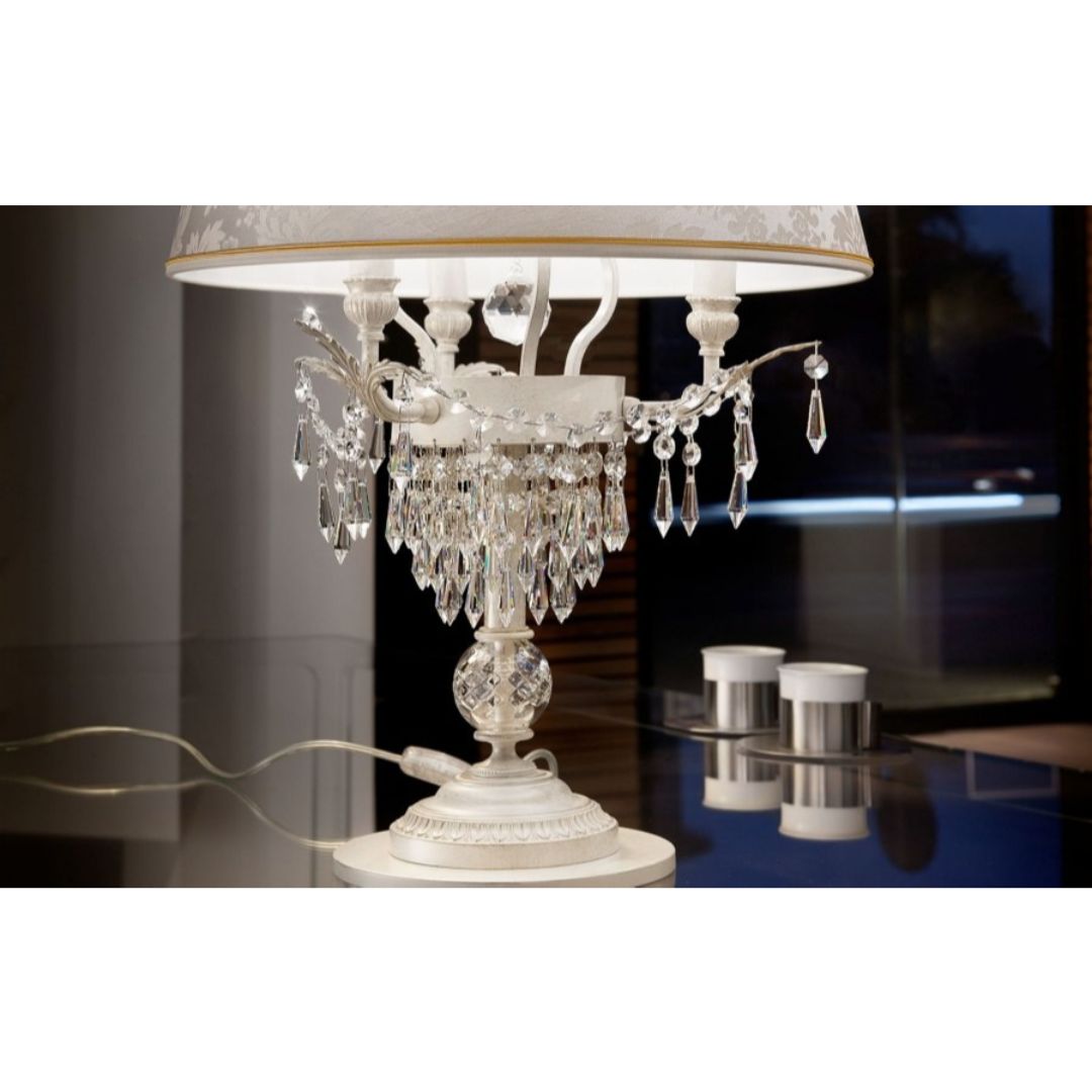 Masiero GLASSE TL3 V13 DAM/IV CUT CRYSTAL лампа настольная Glassé 118276 - Вид №1